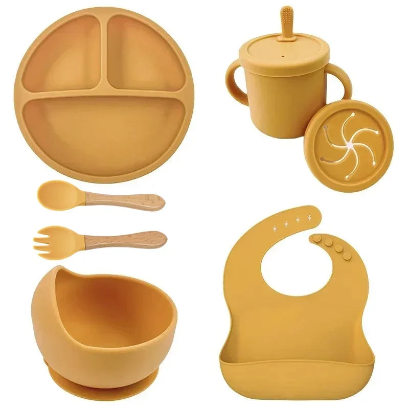 Set de Alimentación de Silicona para Bebé