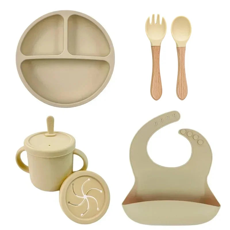 Set de Alimentación de Silicona para Bebé